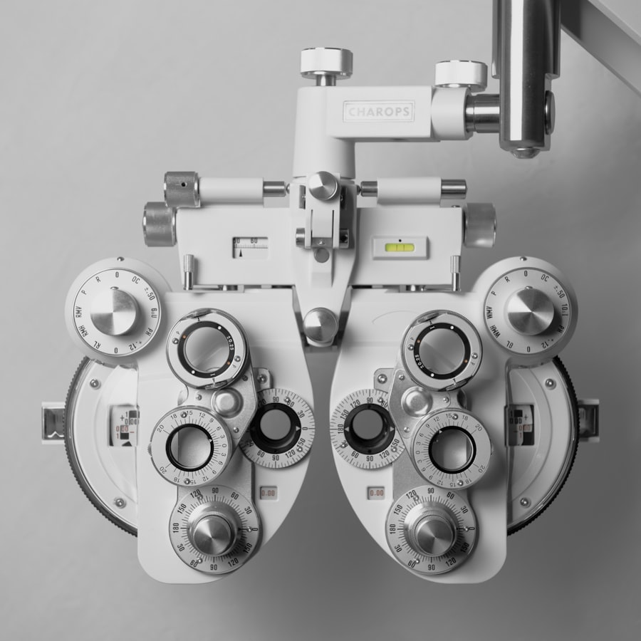 Professional phoropter used for precise eye testing